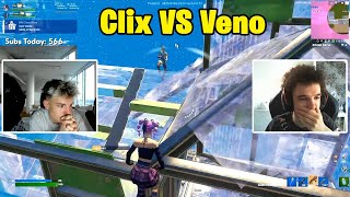 Clix VS Veno 2v2 TOXIC Fights w Pinq amp Eomzo [upl. by Ayot]