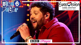 James Newman Performs Embers  Eurovision 2021 United Kingdoms Song 🇬🇧  Live on Blue Peter [upl. by Iran]