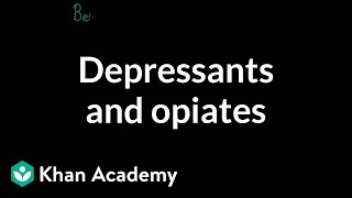 Psychoactive drugs Depressants and opiates  Processing the Environment  MCAT  Khan Academy [upl. by Kevyn]