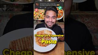 Rs 50 VS Rs 700 Pasta🍝  Cheap vs Expensive Pasta food pasta challenge trending shorts [upl. by Lehcnom]