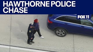 Wild police chase ends in Hawthorne [upl. by Kinchen]