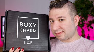 BOXYCHARM SEPTEMBER 2022 LUXE UNBOXING BOXYLUXE REVIEW AND REVEAL  Brett Guy Glam [upl. by Gnuhc]