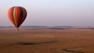 Kenya Hot air balloon safari over Masai Mara [upl. by Alegnaoj]