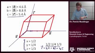 Crystallographic Points Texas AampM Intro to Materials [upl. by Analram86]