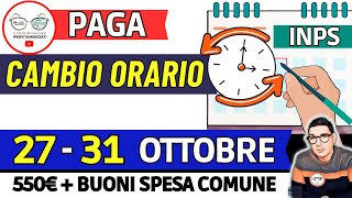 ⚡ INPS PAGA TRIPLO 27  31 OTTOBRE e SBLOCCA DATE ❗ AUU RDC 350€ PENSIONI BONUS SPESA COMUNALI 550€ [upl. by Kissel]