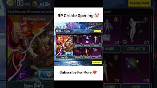 Rp Create Opening🔥 Lucky Create Opening bgmi pubgmobile [upl. by Ayala71]