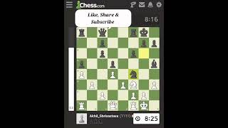 Winning with NimzowitschLarsen Attack in 1 Minute chesschessgameshorts trendinggames chesscom [upl. by Neraj]