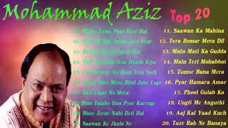 Mohammad Aziz Top 20  Mohhamad Aziz Hit Gaane  Top Gaane Muhammad Aziz [upl. by Manly]