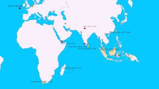 Topografie Nederlandse koloniën en handelsposten VOC [upl. by Dronel]