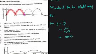 Electrodynamics Grade 12 Physics November 2024 Irms  2A [upl. by Buonomo]