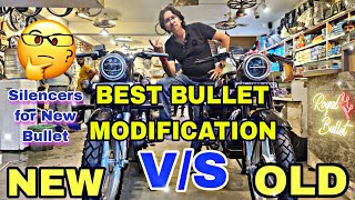 New Standard Bullet Accessories 2023  Silencer Sound  Royal Enfield Restoration Modification Shop [upl. by Maibach]