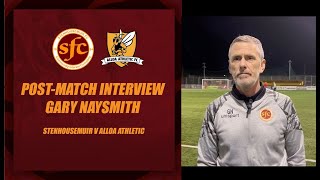 Post Match Reaction  Gary Naysmith  Stenhousemuir 0  1 Alloa Athletic  191024 [upl. by Holton]