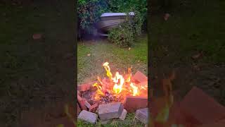 Burning Trash and finishing yard work fypyoutube scarymovie3 youtubeshorts [upl. by Sanbo]