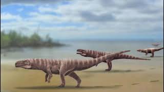 Dinosaurs Origin Ancestors Archosaurs Diapsids Synapsids Anapsids Early Triassic Mesozoic Age [upl. by Aratehs]