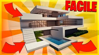 COME COSTRUIRE UNA MEGA VILLA MODERNA PAZZESCA SU MINECRAFT FACILE  Minecraft Tutorial ITA [upl. by Unders]