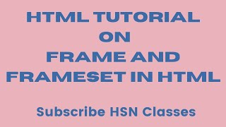 Frames in HTML Part 2 Harendra Sir HSNClasses1987 [upl. by Derfniw683]