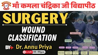 SURGERY SUBJECT wound classification By Dr Annu Priya  BPT Session2022  20 Nov 2024  MKCV [upl. by Einnig]