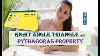 WHAT IS RIGHT ANGLE TRIANGLE AND PYTHAGORAS PROPERTY [upl. by Lenoil]