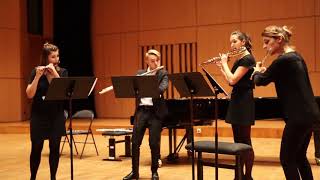 Quatuor Pelleas  Astor Piazzolla Libertango  Flute Quartet [upl. by Genni]