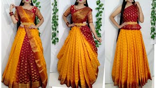 Saree porar stylessaree DrapingSaree wearing new styleSaree Dreaping Saundaryaa [upl. by Tavie]