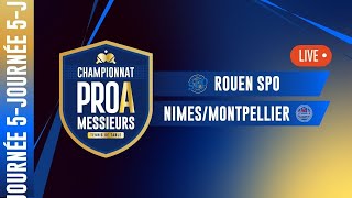 PRO A MESSIEURS  J5  ROUEN SPO vs NIMESMONTPELLIER [upl. by Raddie636]