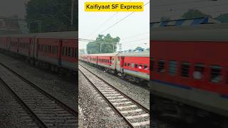 Kaifiyaat SF Express  Khorason Road Railway Station superfast explore express kaifiyaat train [upl. by Enilhtak46]