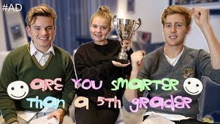 ARE YOU SMARTER THAN A 5TH GRADER  ft LITTLE SISTER amp BEST FRIEND [upl. by Tufts]