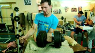 55 kg dumbbell armwrestling training  the hook [upl. by Nata]