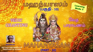 MAHANYASAM  PART  10  Learning Mode [upl. by Akiram]