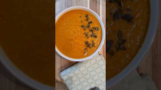 Savory Comfort Carrot Ginger Soup Recipe [upl. by Adnovoj]