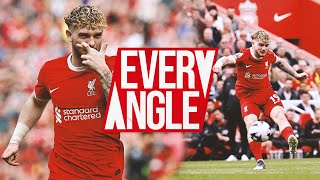 EVERY Angle of Harvey Elliott Wonder Goal  Liverpool 42 Tottenham [upl. by Jollenta]