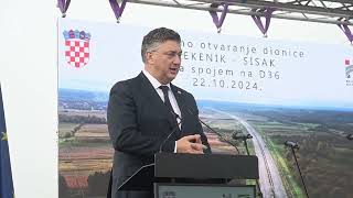 Svečano otvorenje posljednje dionice autoceste A11 Lekenik  Sisak [upl. by Llertrac346]