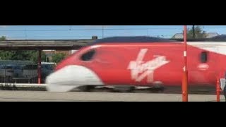 Class 390130  Virgin Pendolino  At Speed  Stafford  01072019 [upl. by Ylrehc941]