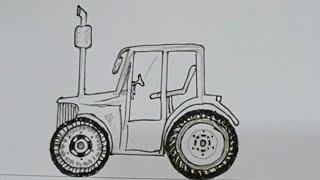 How to draw a Tractor kidsart art [upl. by Etteraj]