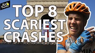 Tour de France Top 8 scariest crashes in history  NBC Sports [upl. by Flanagan]