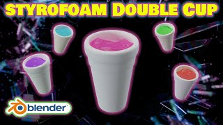 Styrofoam Double Cup Filled With Juice In Blender Beginner Friendly [upl. by Nylatsyrk490]