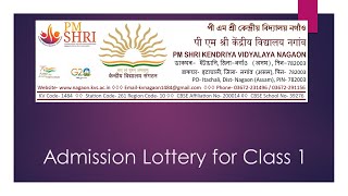 Kendriya Vidyalaya Nagaon  Online Admission  202425 [upl. by Fleta]