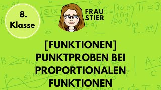 Punktprobe bei proportionalen Funktionen durchführen [upl. by Lira]