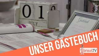 Unser Gästebuch zur Hochzeit  VERLOSUNG  Personalisierte Geschenkideen  brautTV [upl. by Langston]