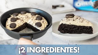 PASTEL de OREO Sin Horno con 2 INGREDIENTES 💙  Pastel en Sartén [upl. by Yerga]