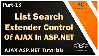 13  List Search Extender Control Of AJAX In ASPNET  AJAX ASPNET Tutorials  ASPNET HindiUrdu [upl. by Nerra84]