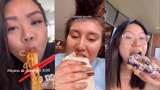 what I eat in a day as a fat person  tiktok compilation [upl. by Enatan164]