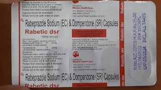 Rabetic dsr  Rabeprazole sodium EC Domperidone SR Capsule गैस पेटसीने में जलन से राहत [upl. by Nahtal]