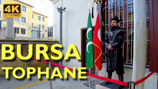 UNESCO World Heritage  Tophane Bursa Walking Tour 4K UHD  Ottoman Sultans Tombs [upl. by Bowra]