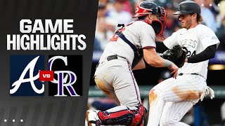 Braves vs Rockies Game Highlights 8924  MLB Highlights [upl. by Radley997]