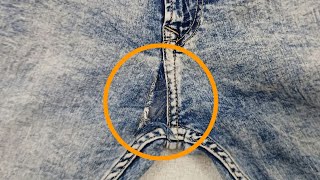 Sewing Idea💡 Jeans Ko Rafu Karne Ka TarikaHow To Invisibly Fix A Hole On Your Jeans [upl. by Adnawaj]