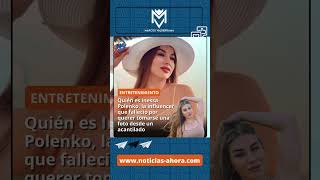 Quién es Inessa Polenko la influencer que falleció por querer tomarse una foto desde un acantilado [upl. by Nosduj]