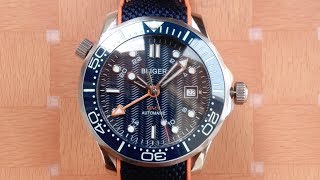 bliger GMT automatic mechanical diver omega seamaster homage [upl. by Nojel201]