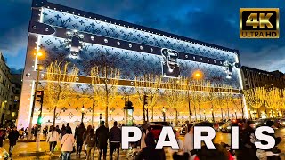 Paris France  Paris Winter 2024  Paris 4K Walk [upl. by Nath]