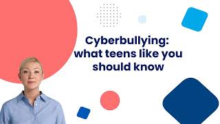 Cyberbullying Prevention Tips for Teens [upl. by Fiora]